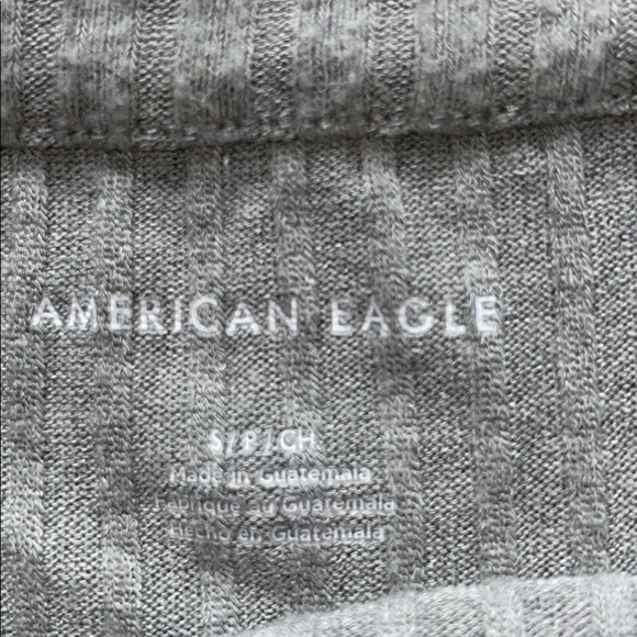 American Eagle Wide Rib V Neck Cropped Tank Top Size S - Picture 3 of 4